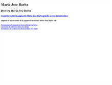 Tablet Screenshot of mariajosebarba.com